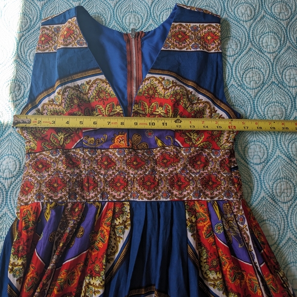 Vintage 70s vibrant print maxi dress - Picture 12 of 14